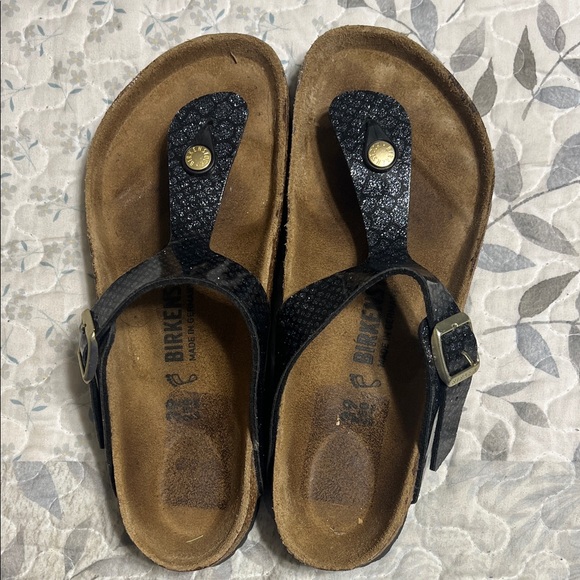 Black Glitter Birkenstocks - Picture 5 of 5